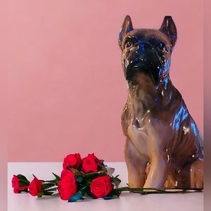 Vintage boxer Planter